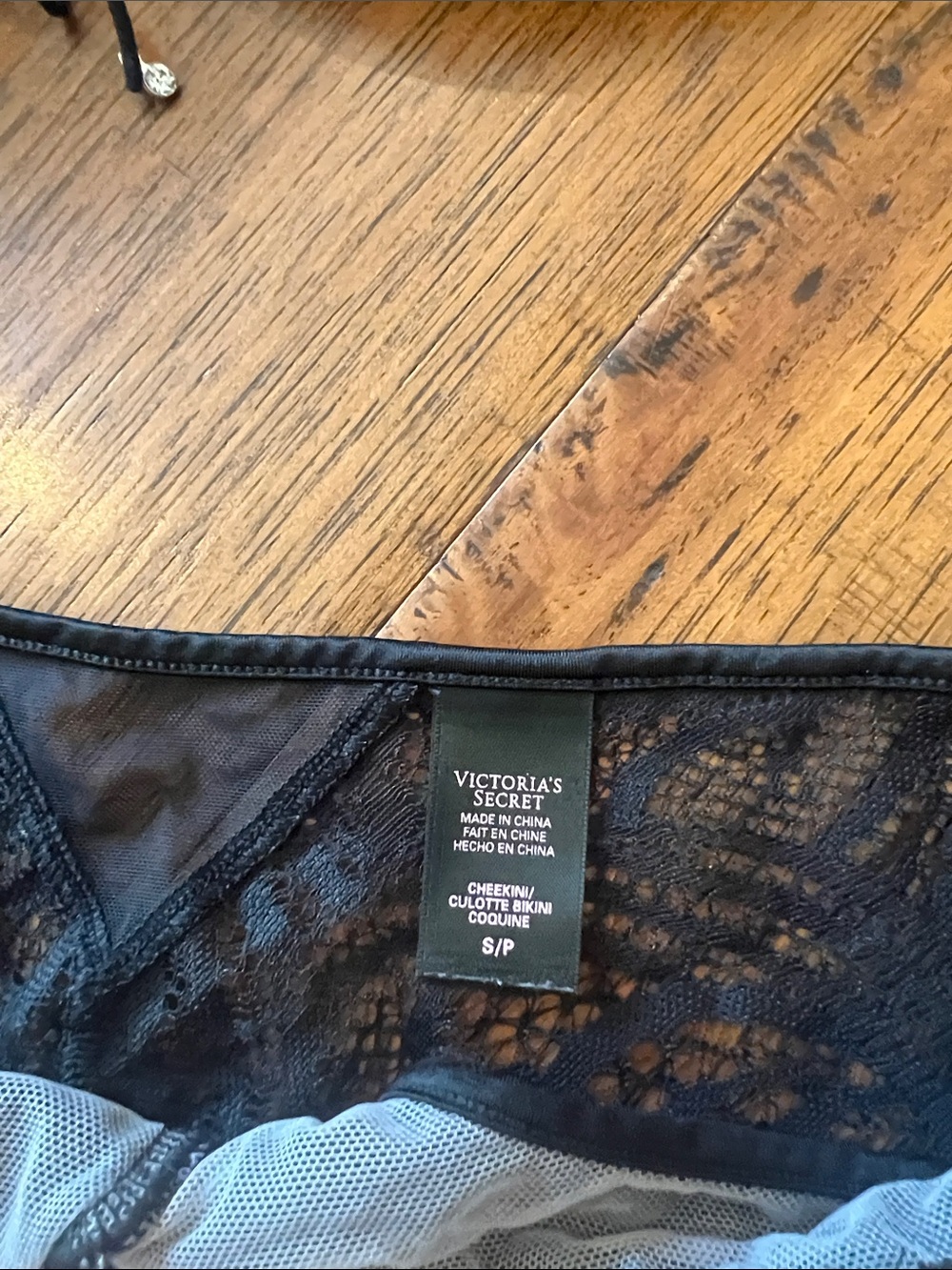 Victoria's Secret Black Lace Push-Up Bra & Lace Bikini Set - Picture 3 of 6